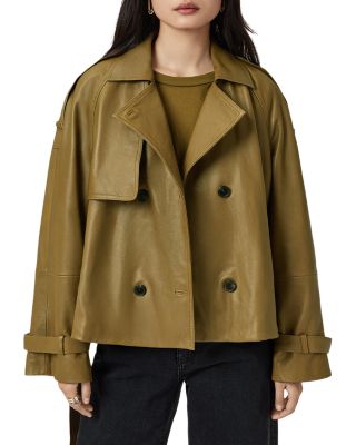 Reed Leather Trench Jacket