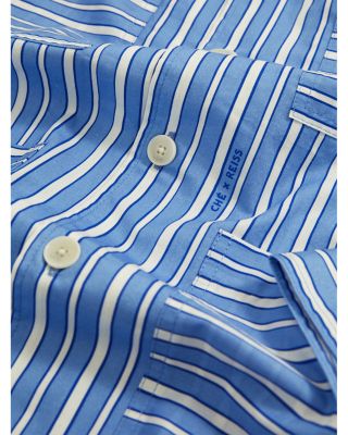 x CH&Eacute; Fonta Regular Fit Striped Poplin Shirt