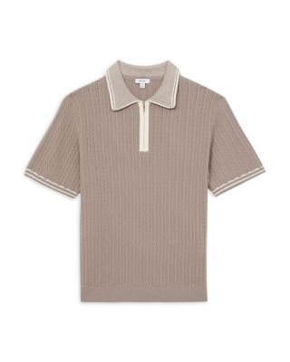 Jarvis Cable Knit Polo Shirt