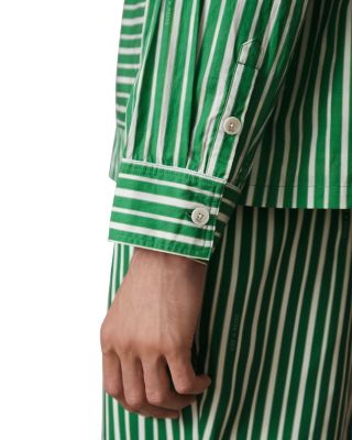 x CH&Eacute; Fonta Regular Fit Striped Poplin Shirt