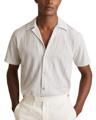 REISS - Max Striped Cuban Shirt