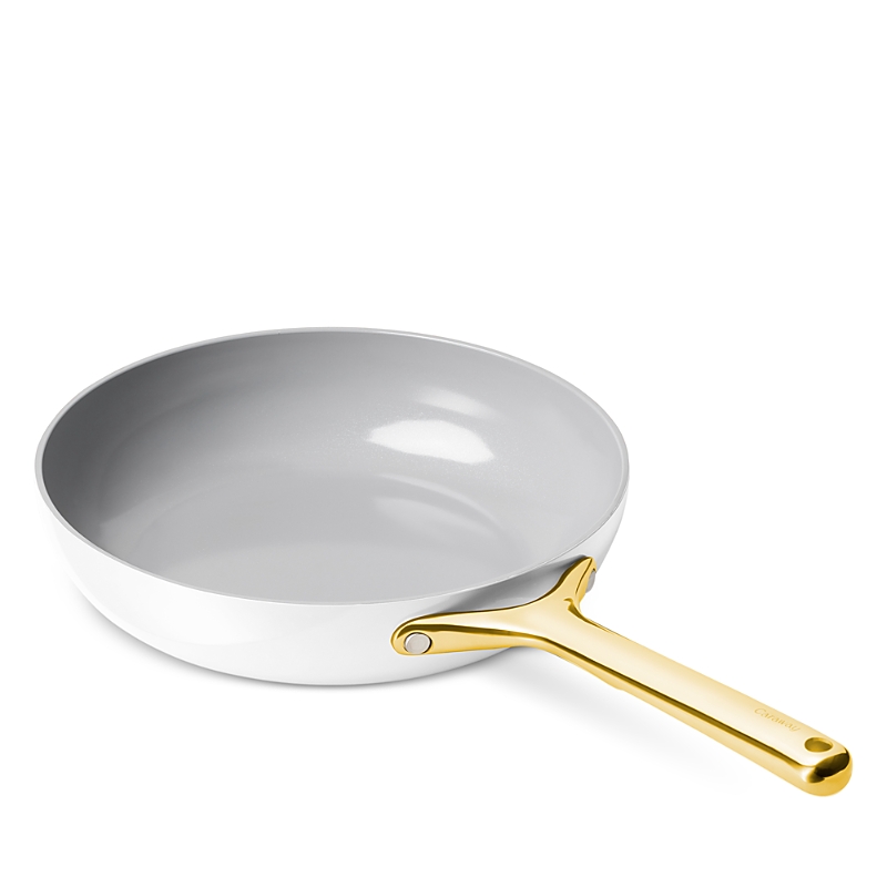 Caraway Non-stick Ceramic Fry Pan With Gold Handles In Gray