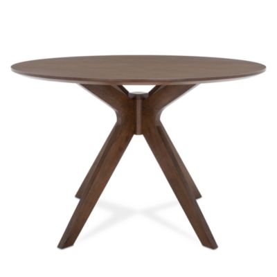 Carolee 46&amp;quot; Round Dining Table, Walnut