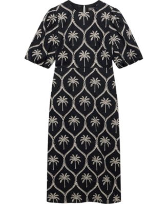  Women's Palm Printed Dress