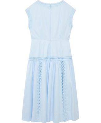  Women's Trim Detail Extreme Midi Dress