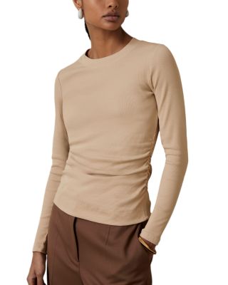REISS - Ribbed Long Sleeve Tee