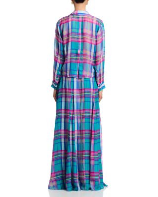 Patricia Plaid Full Maxi Skirt