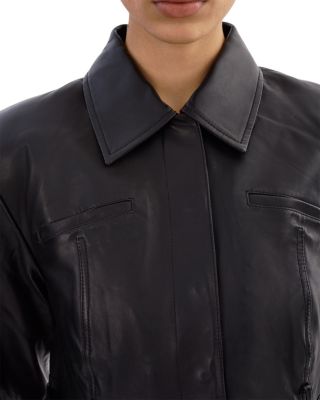 Gia Leather Crop Jacket