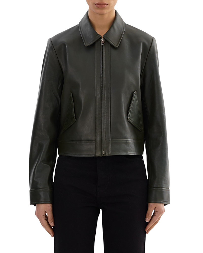 Lamarque Tess Leather Jacket In Black