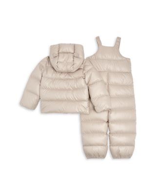 Unisex Down Puffer Jacket & Overalls Set - Little Kid