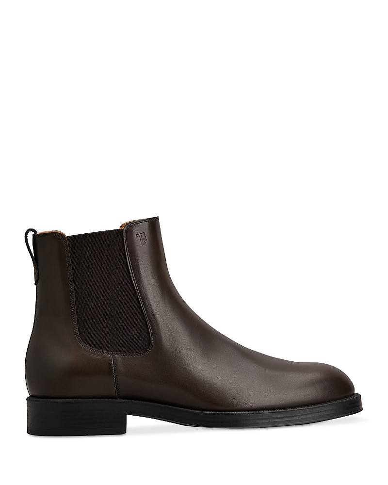 Tod's El Formale Brown Leather Ankle Boots In Brown