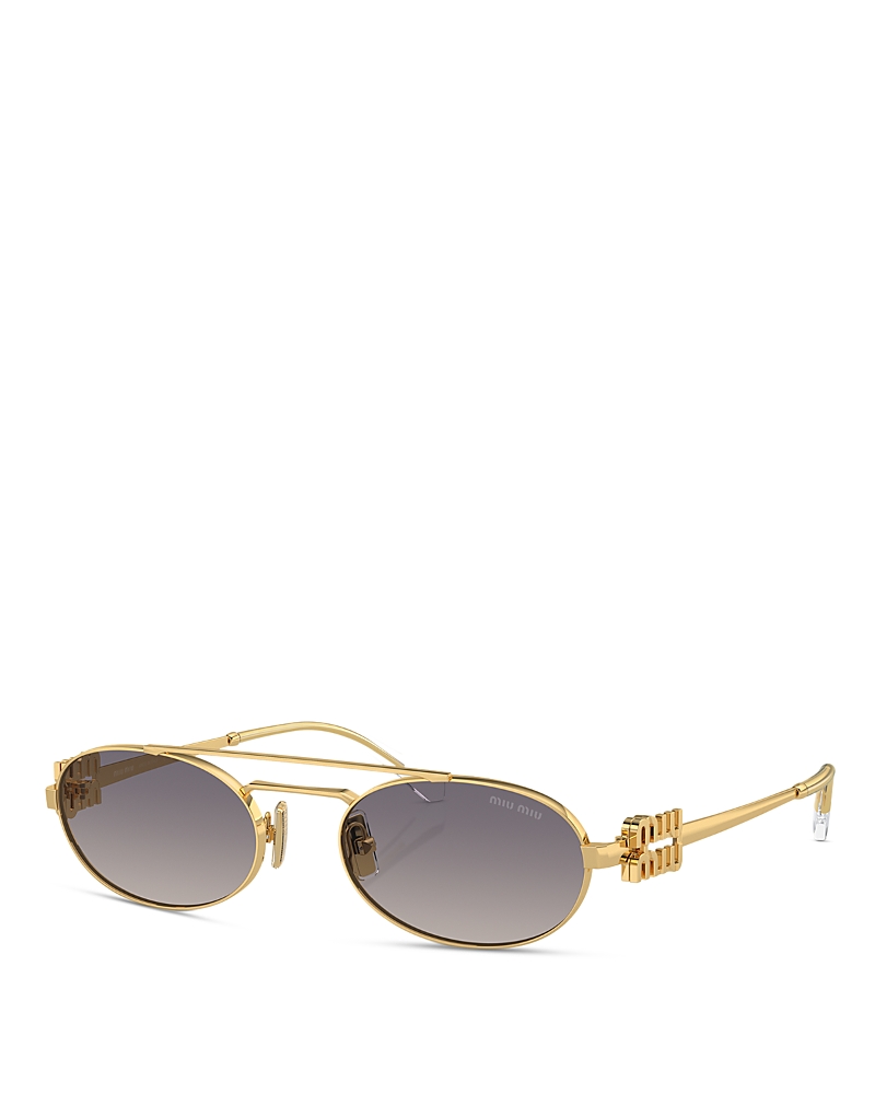 Miu Miu Oval Sunglasses, 53mm