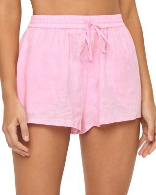 Rio Button Front Linen Cover Up Tunic & Rio Linen Cover Up Shorts