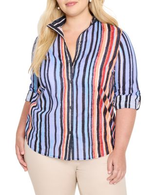 Painted Peninsula Striped Blouse