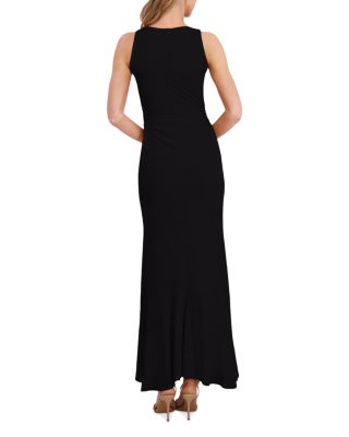 Open Neck Ruched Mermaid Dress