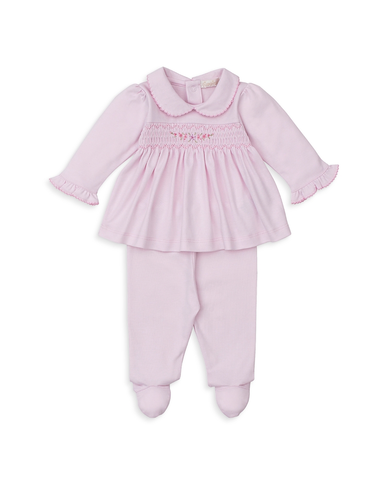 Kissy Kissy Girls' Footed Pant Set - Baby In Pink
