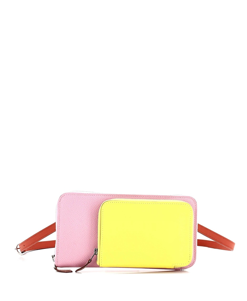 Pre-owned Pre-owned Hermes Hermes Nouveau To Go Wallet Epsom With Swift In Multi