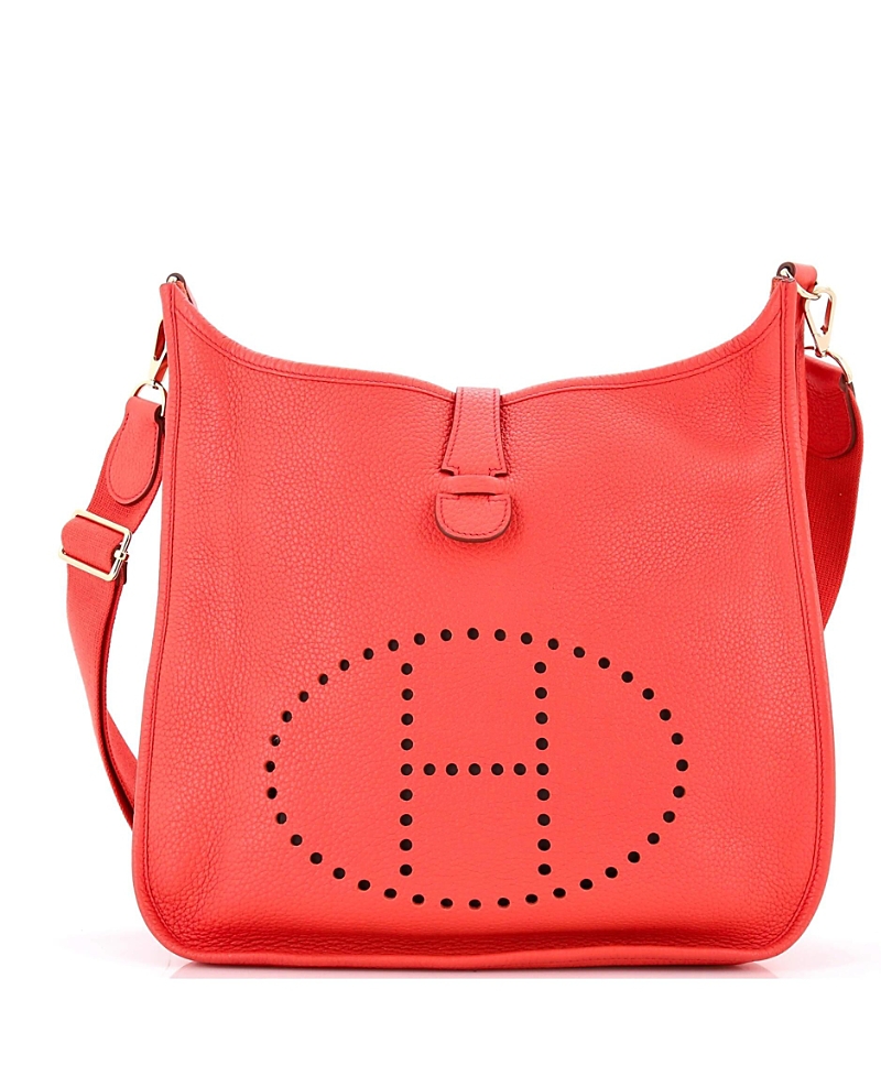 Pre-owned Pre-owned Hermes Hermes Gm Evelyne Bag Gen Iii Clemence In Pink