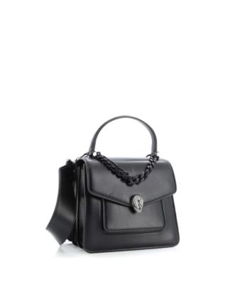  Serpenti Forever Maxi Chain Top Handle Bag Leather