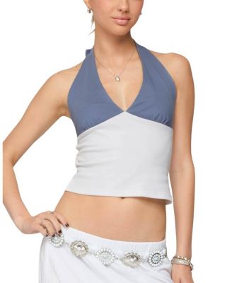  Janna Color Block Halter Top