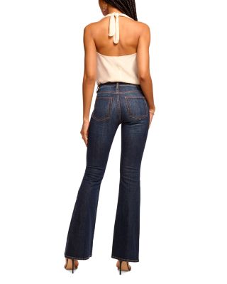 Helena High Rise Flare Jeans in Dark Rinse