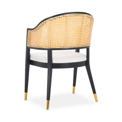 Rogue Rattan Dining Chair, Black/Natural