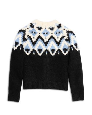 Girls' Fair Isle Cardigan - Big Kid