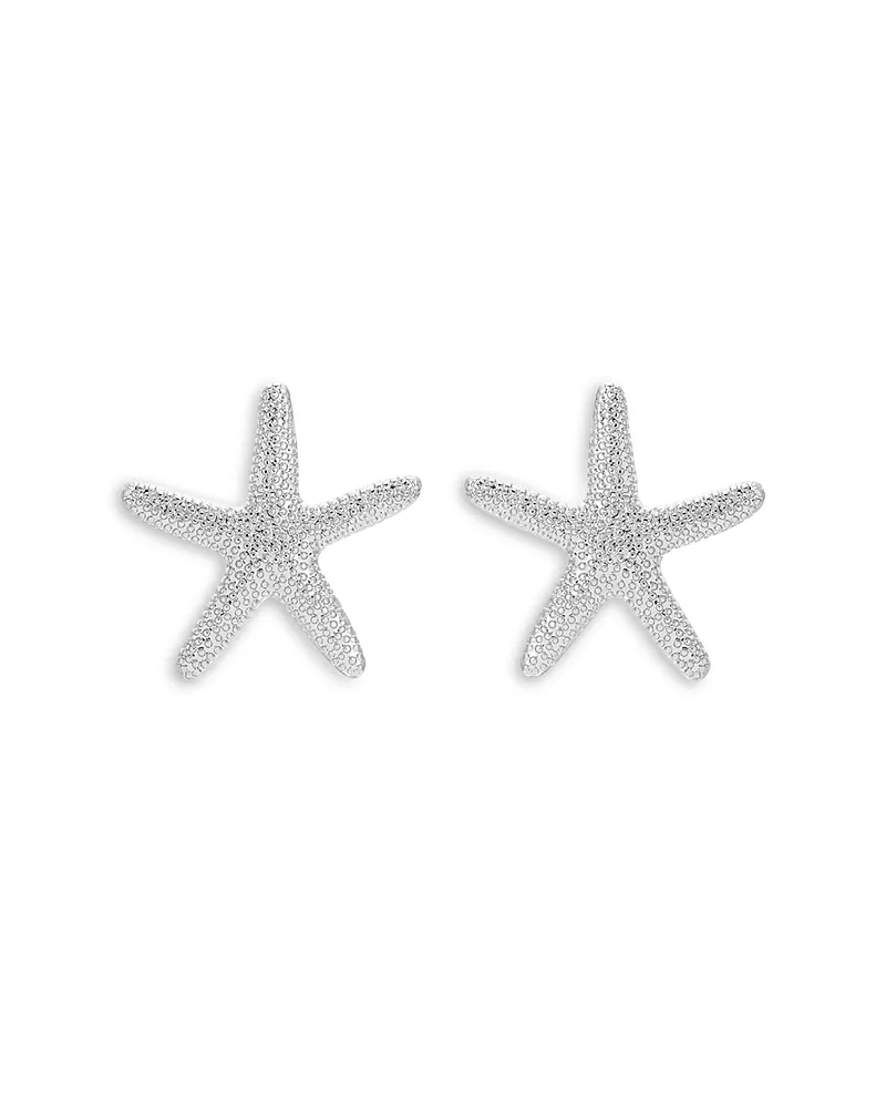 Ettika Textured Starfish Statement Stud Earrings