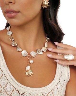 True Shell Necklace, 14.74"