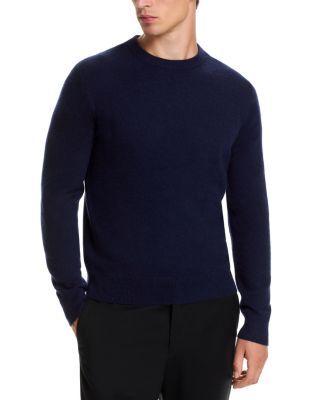 Navy Blue Cashmere Crewneck Sweater - Exclusive