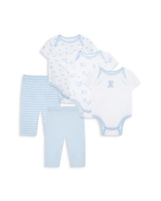 Boys' Bears 5 Pc. Bodysuits & Pants Set - Baby