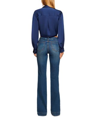 Kyle Low Rise Flare Jeans in Medium Wash