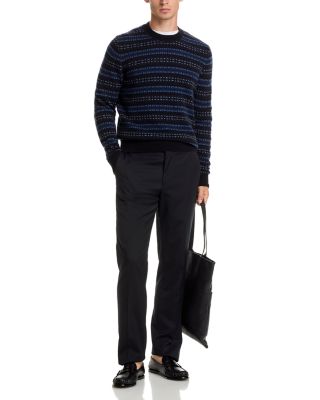 Fair Isle Striped Cashmere Sweater - Exclusive