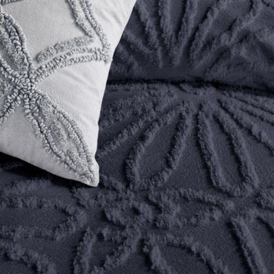 Chenille Medallion Duvet Cover Set, Full/Queen