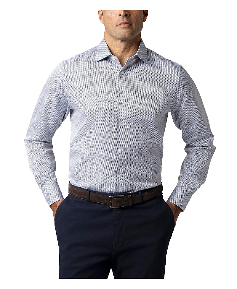 Robert Talbott Reynolds Hopsack Contemporary Fit Shirt