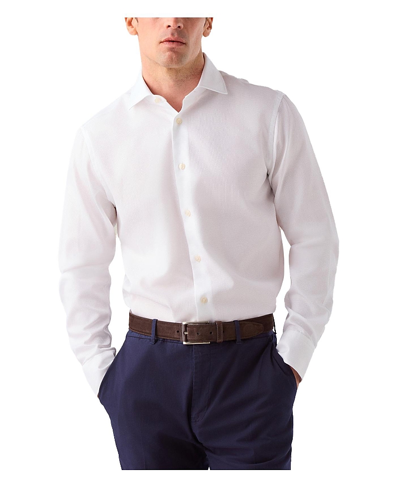 Robert Talbott Reynolds Hopsack Contemporary Fit Shirt