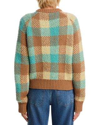 Buffalo Plaid Cardigan Sweater