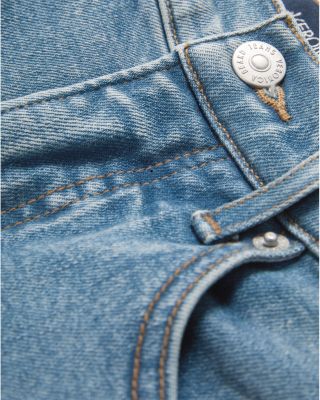 Crosbie High Rise Wide Leg Jeans in Ripple Haze