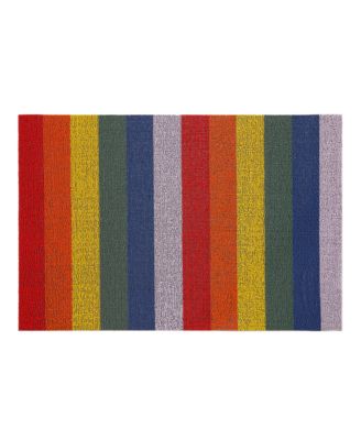 Pride Stripe Shag Doormat, 18" x 28"