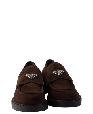  Men's Chocolate Suede Loafers