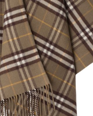 Vole Check Wool & Cashmere Cape
