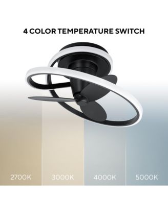 Veloce 28" Selectable 2700-3000-4000-5000K LED Indoor Smart Home Fandelier