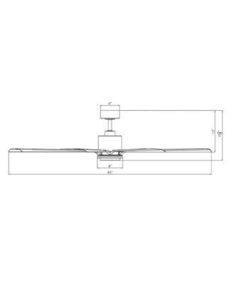 Size Matters 65" Selectable 2700-3000-4000-5000K LED Indoor or Outdoor Smart Home Ceiling Fan