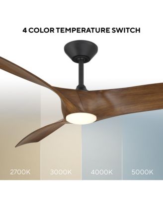  Fans Zephyr 72in Selectable 2700-3000-4000-5000K LED Indoor or Outdoor Smart Home Ceiling Fan