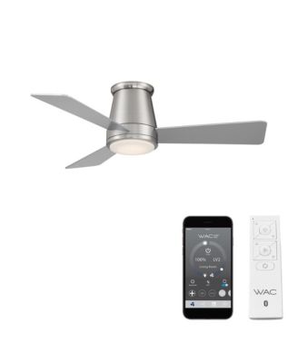 Smart Fans Hug 44in 3000K LED Indoor or Outdoor Flushmount Smart Compatible Ceiling Fan
