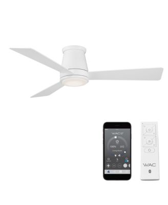 Smart Fans Hug 52in 3000K LED Indoor or Outdoor Flushmount Smart Compatible Ceiling Fan