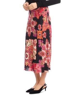 Printed Midi Skirt