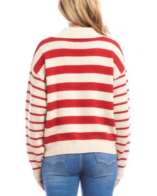 Stripe Polo Sweater