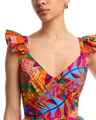 Ruffled Tiered Midi Dress - Exclusive