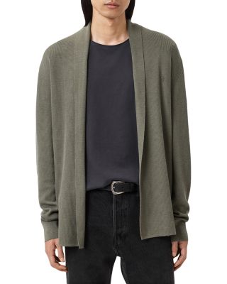 ALLSAINTS - Mode Regular Fit Merino Wool Open Cardigan Sweater